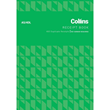 Collins Cash Receipt Book A5 4DL 100 Leaf Duplicate No Carbon Required,4 Receipts Per Page